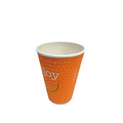 Quality 8/10/12/16oz Customized Design Paper Cups Disposable Printed Paper Double Wall Coffee Cups factory