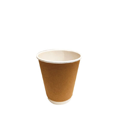 Quality Customized Design Printing Logo Paper Cups Disposable Printed Paper Double Wall Ripple Coffee Cups factory