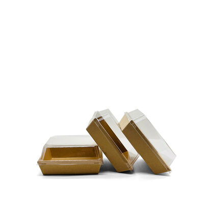Quality Custom Disposable Brown Food Boxes Takeaway Packaging Container Kraft Paper Lunch Boxes with Lid factory