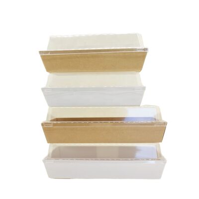 Good price Cake Box Custom Sandwich Hamburger Rectangle Square Bread  Kraft Paper with Lid online