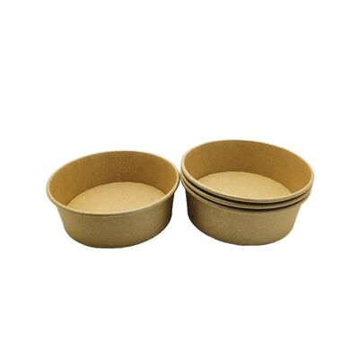 Good price Biodegradable Paper Cup Container Disposable Kraft Paper Soup Bowl With Lid online