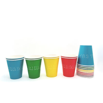 Good price China Supplier Plain Color Paper Drink Cup 8oz Etc Kraft Paper Glossy Lamination Paper Coffee Cups online