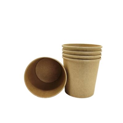 Quality Hot Kraft Paper Cup 8oz Paper Coffee Cup With Coating High Quality factory
