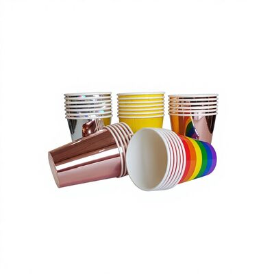 Good price DIY Eco-Friendly Craft Paper Cups Rose Red Biodegradable Disposable for Parties online