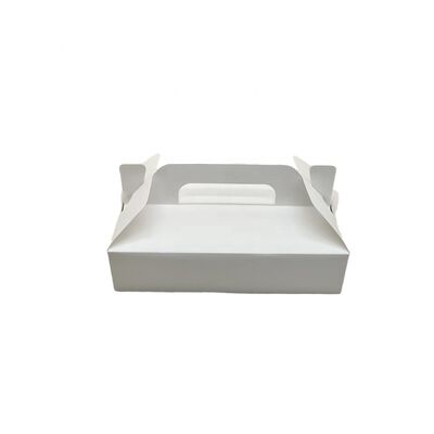 Good price Foldable Paper Gift Box for Bakery Items Cake Cookie Candy Packaging Handle Gable Food Packaging Boxes online