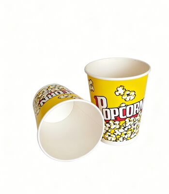 Good price Customized White Cardboard Take-Away Food Packaging Multi-Size Fried Chicken Popcorn Paper Bucket Single Wall Style online